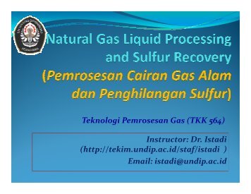 4. Natural Gas Liquid Processing and Sulfur Recovery