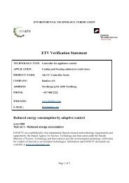 ETV Verification Statement Reduced energy consumption - DANETV