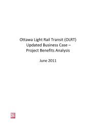 (OLRT) Updated Business Case - Ottawa Confederation Line