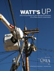 2012 - La Plata Electric Association, Inc.