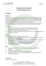 Formation professionnelle en Réflexologie générale - Esclarmonde