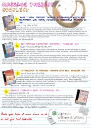 Massage Therapy Booklist