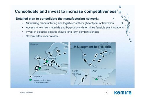 Improving profitability in Municipal & Industrial - Kemira