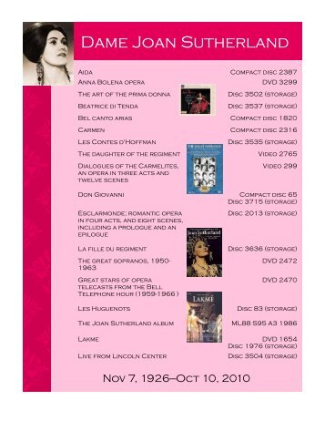 Dame Joan Sutherland (PDF | 553KB)