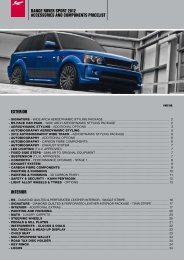 range rover sport 2012 accessories and ... - A Kahn Design