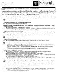 (EFT) Authorization Form - Parkland Community Health Plan, Inc.