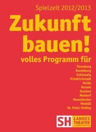 Vorschau: Spielzeit 12/13 - Schleswig-Holsteinisches Landestheater ...