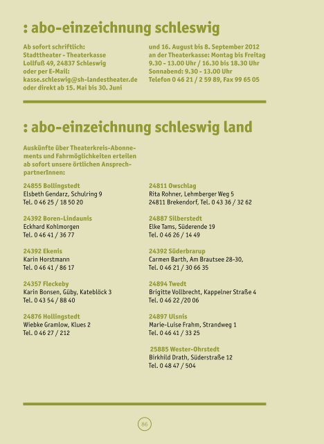 Vorschau: Spielzeit 12/13 - Schleswig-Holsteinisches Landestheater ...