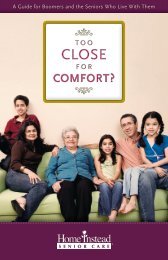 Too Close for Comfort - Home Instead Senior Care