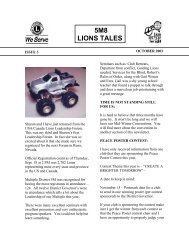 5M8 LIONS TALES - Lions District 5M8