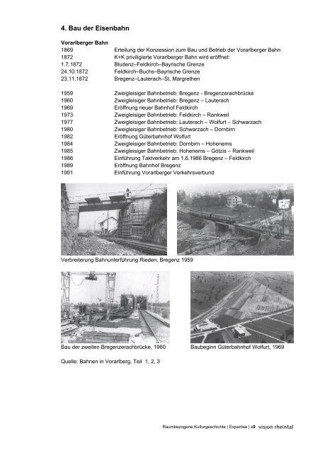 4. Bau der Eisenbahn - Vision Rheintal