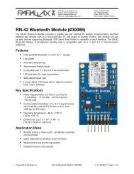 RN-42 Bluetooth Module (#30086) - Parallax Inc