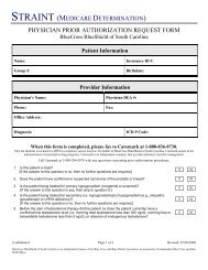 physician prior authorization request form - Blue Cross and Blue ...