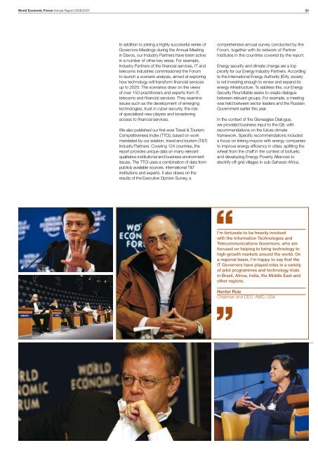 World Economic Forum Annual Report 2006/2007