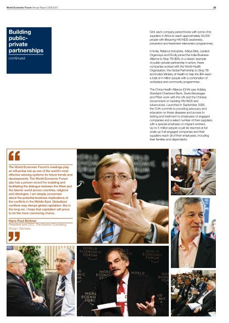 World Economic Forum Annual Report 2006/2007