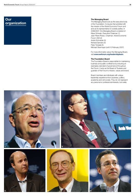 World Economic Forum Annual Report 2006/2007