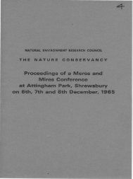 Proceedings of a Meres and Mires Gonference at Attingham Park ...