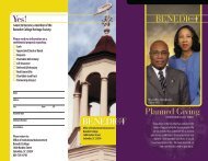 Planned Giving Brochure - Benedict College