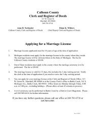 Applying for a Marriage License - Calhoun County