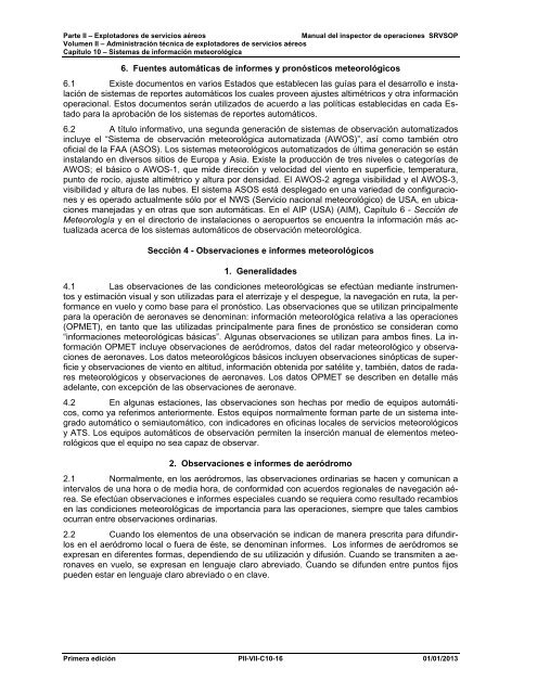 PARTE II – EXPLOTADORES DE SERVICIOS AÉREOS ... - ICAO