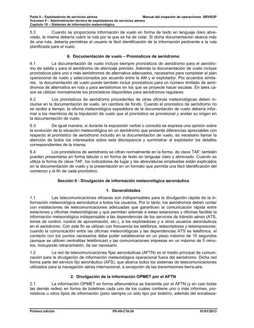 PARTE II – EXPLOTADORES DE SERVICIOS AÉREOS ... - ICAO
