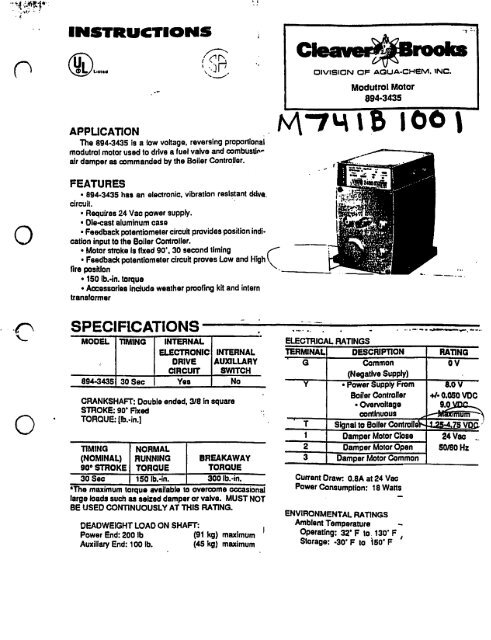 M741B-1001 - Categories On Acme Control Service, Inc.