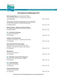 Psychiatrische Fortbildungen 2013 - Wannsee-Schule e.V.