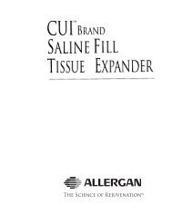 CUI Brand Saline Fill Tissue Expander - Allergan