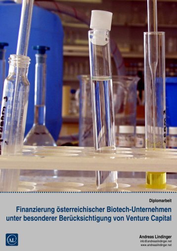 Finanzierung österreichischer Biotech-Unternehmen unter ...