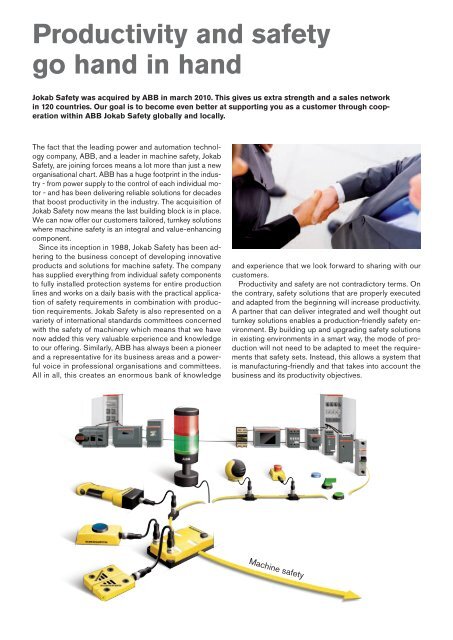 The Safety Handbook ABB Jokab - Automation Systems and Controls