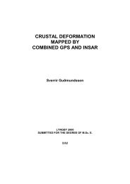 crustal deformation mapped by combined gps and insar