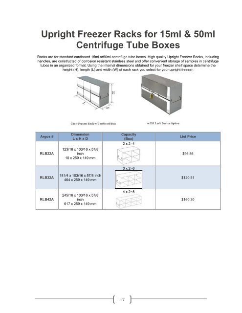 2012 Cryo Storage Guide - Argos Technologies