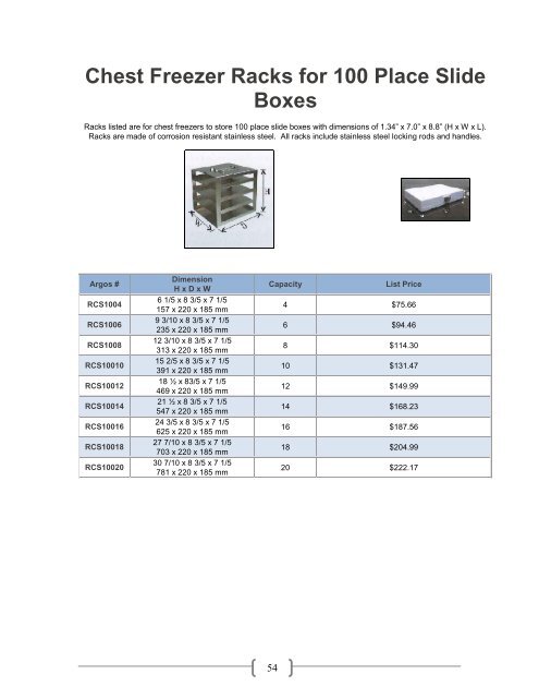 2012 Cryo Storage Guide - Argos Technologies