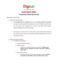 Cash Back Offer - Digicel Jamaica