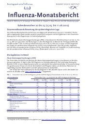 Influenza-Monatsbericht - Arbeitsgemeinschaft Influenza - RKI