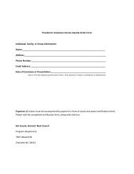 Presidential Service Award Order Form - the Girl Scouts, Hornets ...