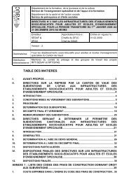 Directives nÂ°3 sur les infrastructures - Canton de Vaud