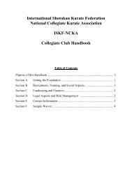 NCKA Handbook - ISKF.com