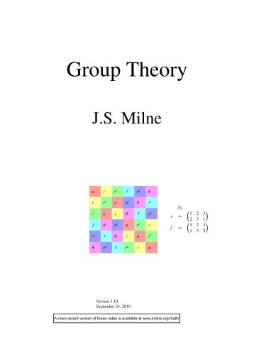 Group Theory - James Milne