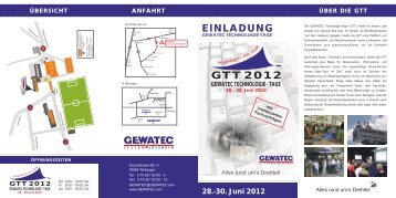 gtt 2012 gewatec technologie - tage