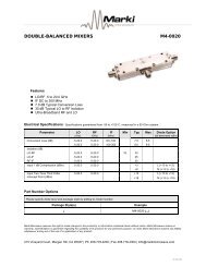 DOUBLE-BALANCED MIXERS M4-0020 - Marki Microwave