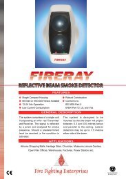 Reflective beam detector FireRay 50R & 100R