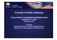 Canada's Pacific Gateway by Lisa Gow, Executive ... - CIFFA.com
