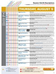 Session grid & Descriptions - IDEA