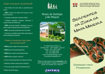 folder serpentes reduzido.cdr - Museu de Zoologia João Moojen - UFV