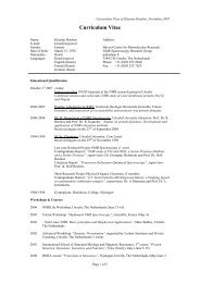 Curriculum Vitae - NMR Spectroscopy Research Group