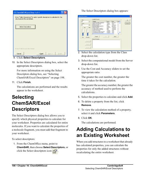 Chem3D 8.0 Manual - CambridgeSoft