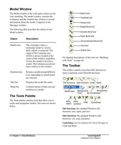 Chem3D 8.0 Manual - CambridgeSoft