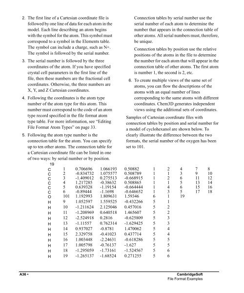 Chem3D 8.0 Manual - CambridgeSoft