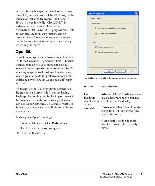 Chem3D 8.0 Manual - CambridgeSoft